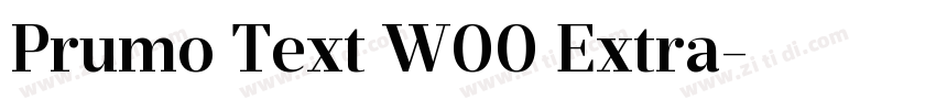 Prumo Text W00 Extra字体转换